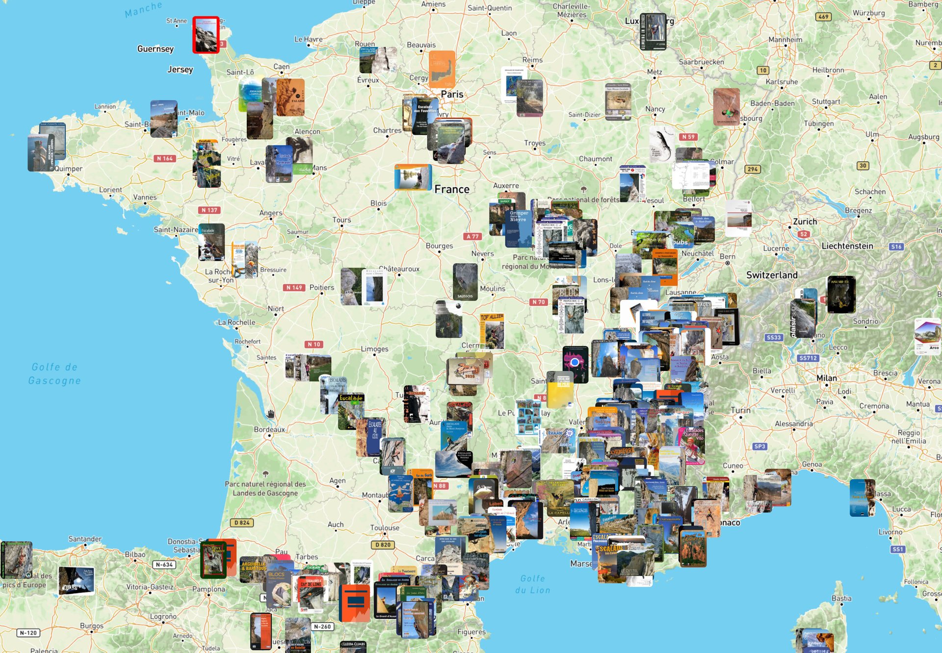 La carte des topos