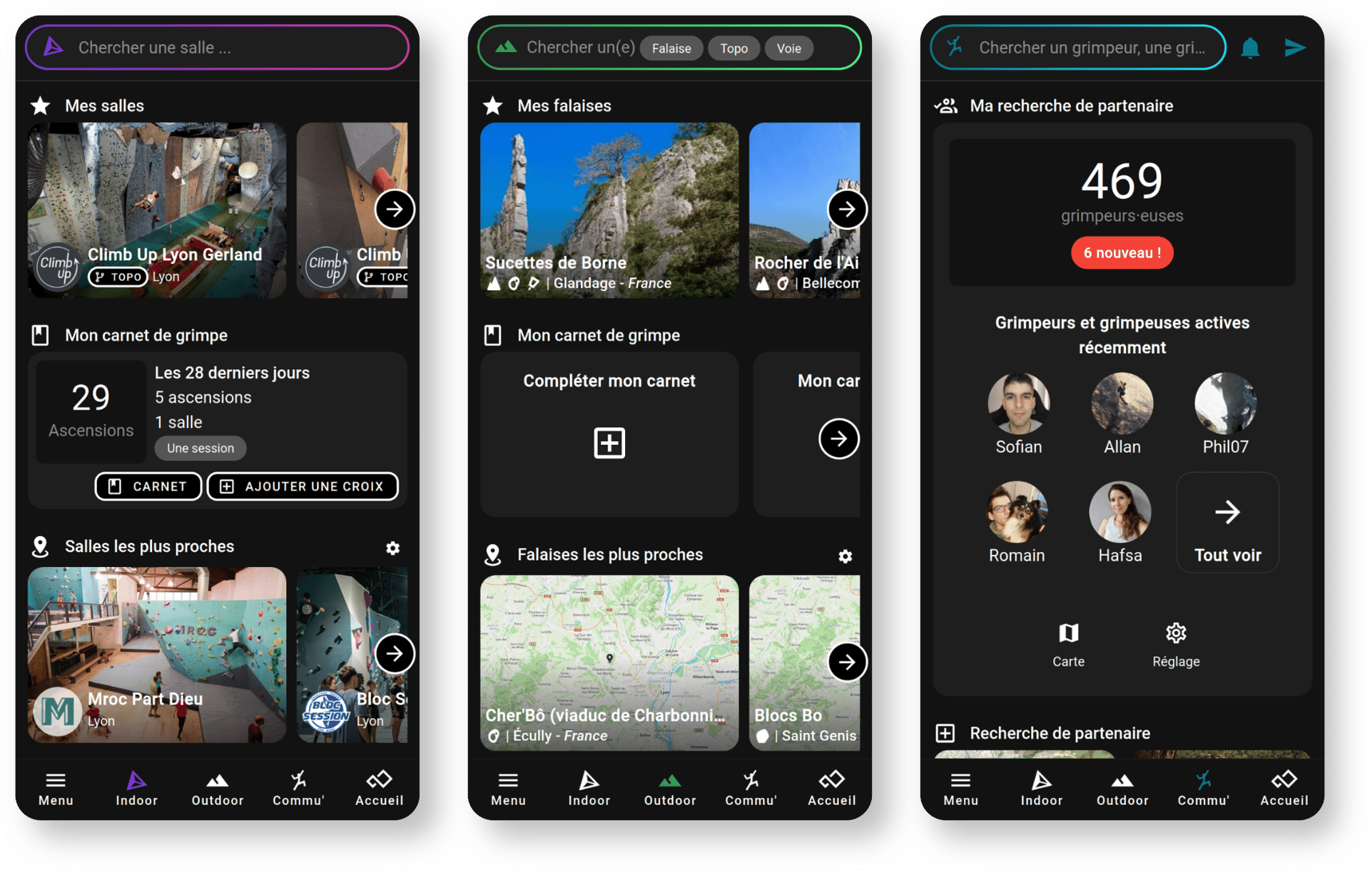 Les trois nouveaux dashboards
